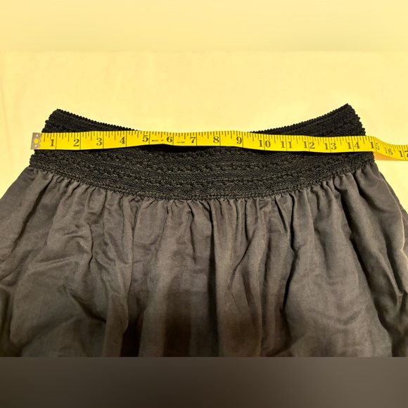 JCrew charcoal gray linen & cotton blend lined skirt, M - Picture 3 of 12